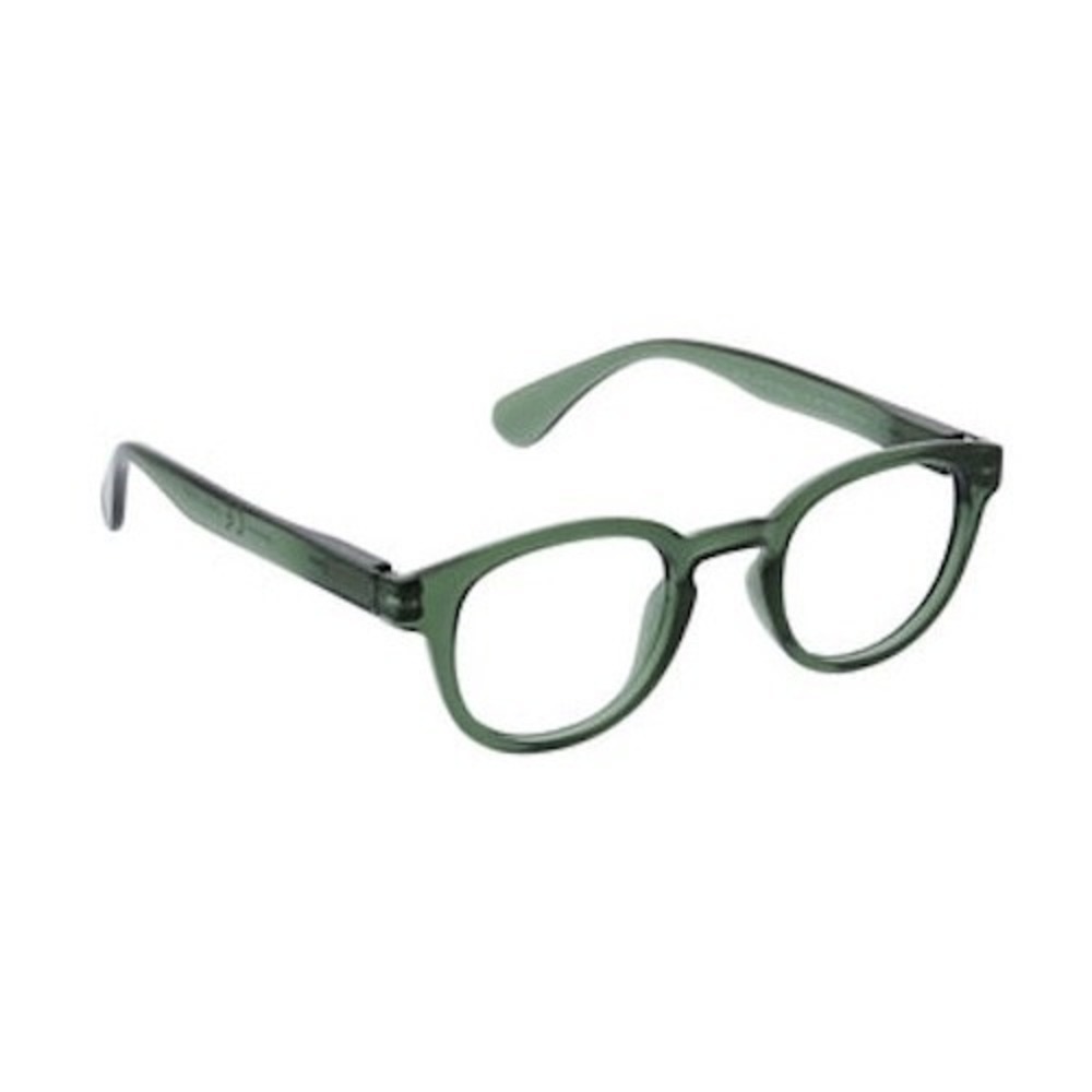 NEW GREEN ROUND PEEPERS‎ BLUE LIGHT READING GLASSES +1.50